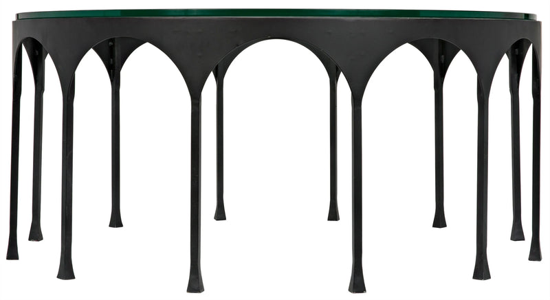 media image for achille coffee table in black metal design by noir 1 269