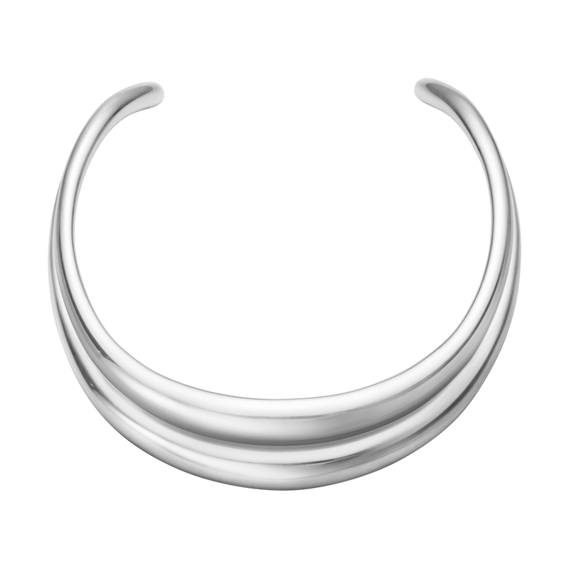 media image for Curve Silver Neckring by Georg Jensen 252