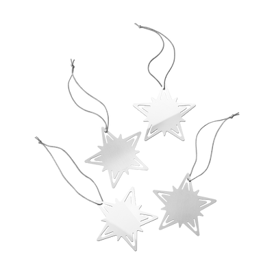 product image for classic christmas star reusable gift tags 1 21