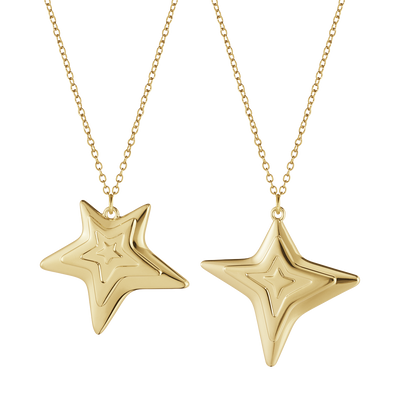 product image for ornaments four five point star gold 1 66