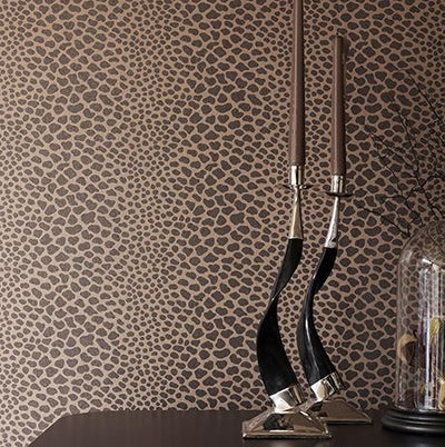 product image for Panthera Wallpaper in gray from the Komodo Collection by Osborne & Little 35