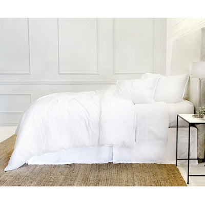 product image for parker bamboo duvet set in white design by pom pom at home 7 7