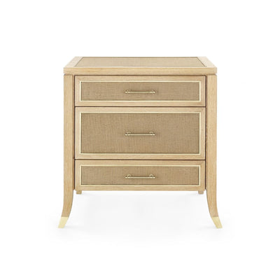 product image for Paulina 3-Drawer Side Table in Natural design by Bungalow 5 70