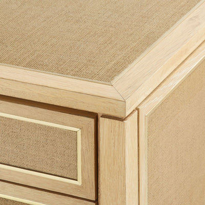 product image for Paulina 3-Drawer Side Table in Natural design by Bungalow 5 77