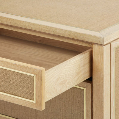 product image for Paulina 3-Drawer Side Table in Natural design by Bungalow 5 1