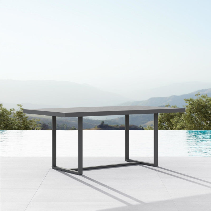 media image for pavia rectangular dining table by azzurro living pav a16dtrc 11 228