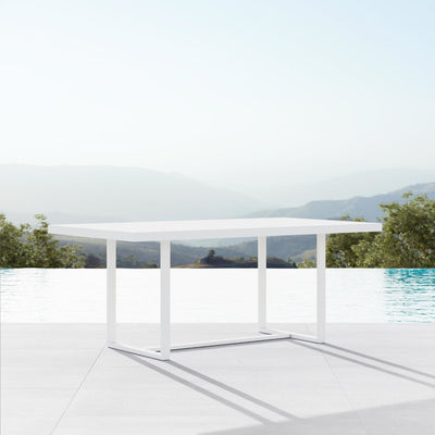 product image for pavia rectangular dining table by azzurro living pav a16dtrc 12 35