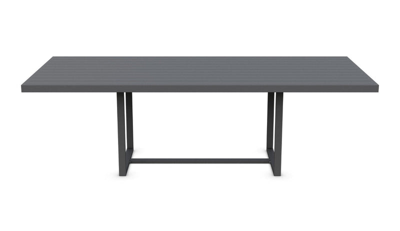media image for pavia rectangular dining table by azzurro living pav a16dtrc 7 294