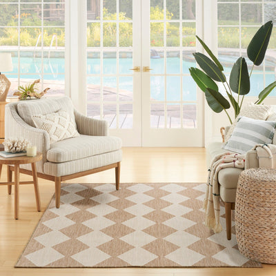 product image for Positano Indoor Outdoor Jute Geometric Rug By Nourison Nsn 099446938411 9 39