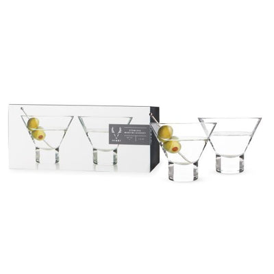 product image for heavy base crystal martini glasses 1 88