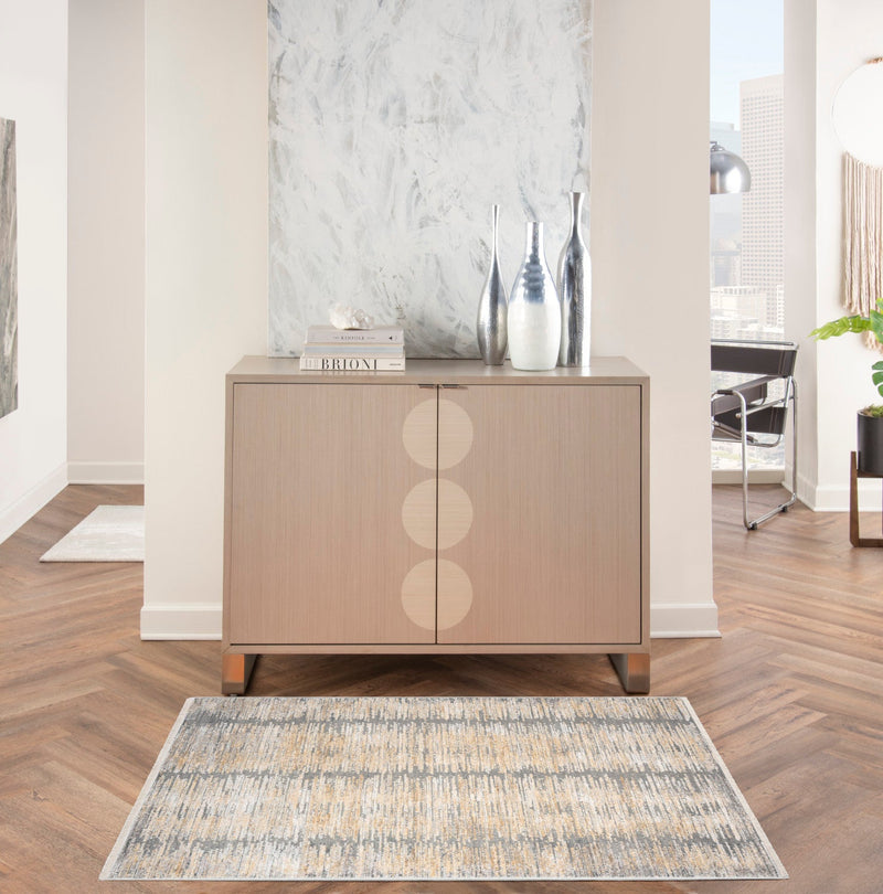 media image for Nourison Home Abstract Hues Grey Gold Modern Rug By Nourison Nsn 099446904553 9 269