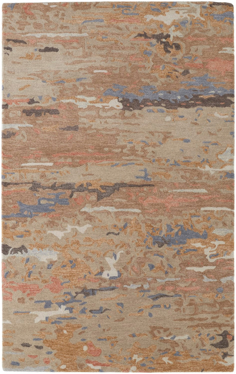 media image for Calista Hand-Tufted Abstract Warm Beige/Blue Rug 1 229
