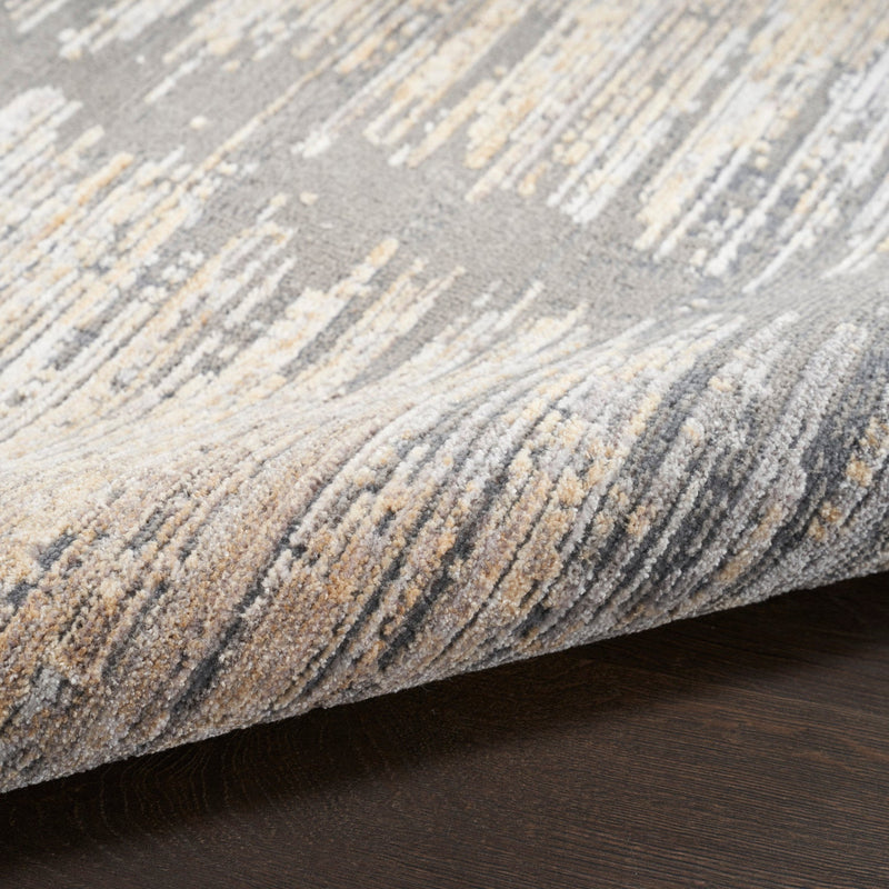 media image for Nourison Home Abstract Hues Grey Gold Modern Rug By Nourison Nsn 099446904553 7 246
