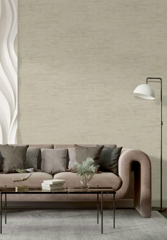 media image for Italian Style Plain Texture Wallpaper in Rose Gold/Beige 24
