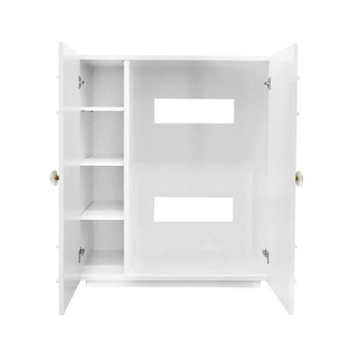 product image for door matte white lacquer cabinet with crystal brass knobs 2 79