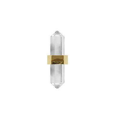 product image of Prism Acrylic Knob w/ Brass Center design by BD Studio 584
