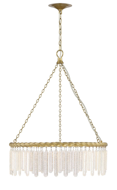product image for Reverie Brass And Crystal 3 Light Contemporary Chandelier By Lumanity 1 24