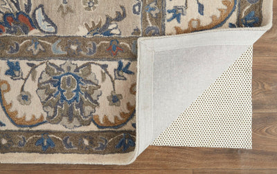 product image for Mattias Hand Tufted Ornamental Warm Gray/Blue Rug 5 8