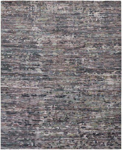 product image for Clarkson Hand-Knotted Distressed Lilac/Blue/Gray Rug 1 40