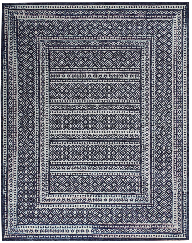 media image for palermo navy grey rug by nourison nsn 099446720382 1 230