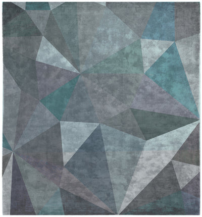 product image of Quel Bordel Hand Knotted Rug in Grey & Blue design by Second Studio 522