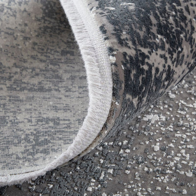 product image for Lindstra Abstract Silver Gray/Black Rug 3 39