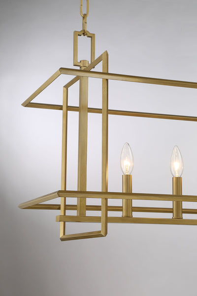 product image for Ormand 5 Light Brass Kitchen Island Pendant By Lumanity 5 47
