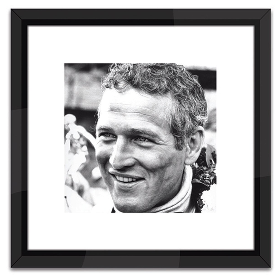 media image for paul newman racing in black and white print 1 20