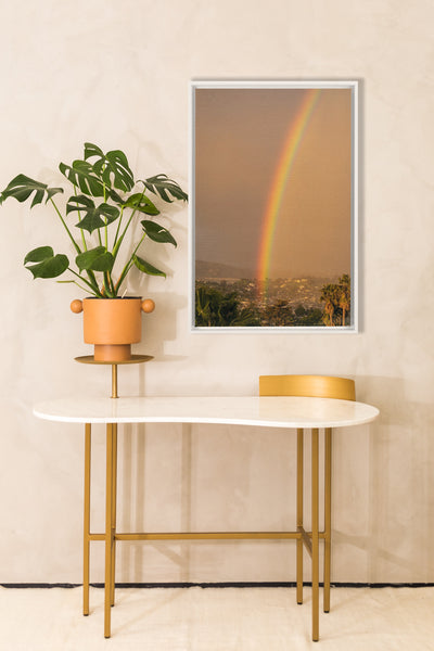 product image for rainbow 2 framed stretched canvas 22 40