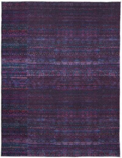 product image for Welch Striated Black / Purple Rug 1 10