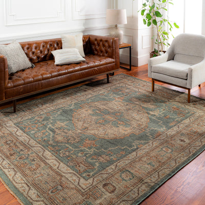 product image for Reign Nz Wool Dark Green Rug Roomscene Image 2 44