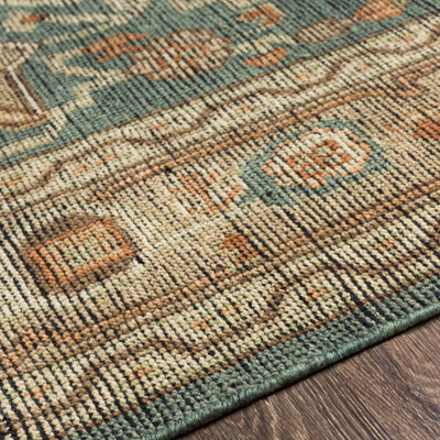 product image for Reign Nz Wool Dark Green Rug Texture Image 48