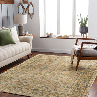 product image for Reign Nz Wool Khaki Rug Roomscene Image 2 88