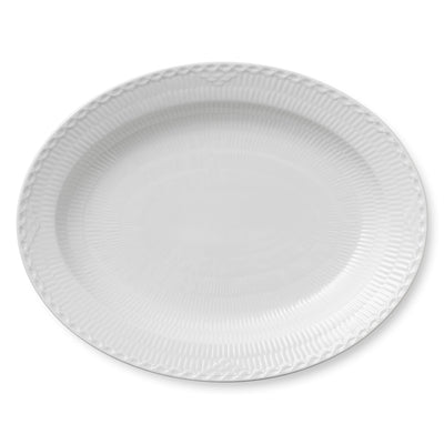 product image for white fluted half lace serveware by new royal copenhagen 1017292 6 9