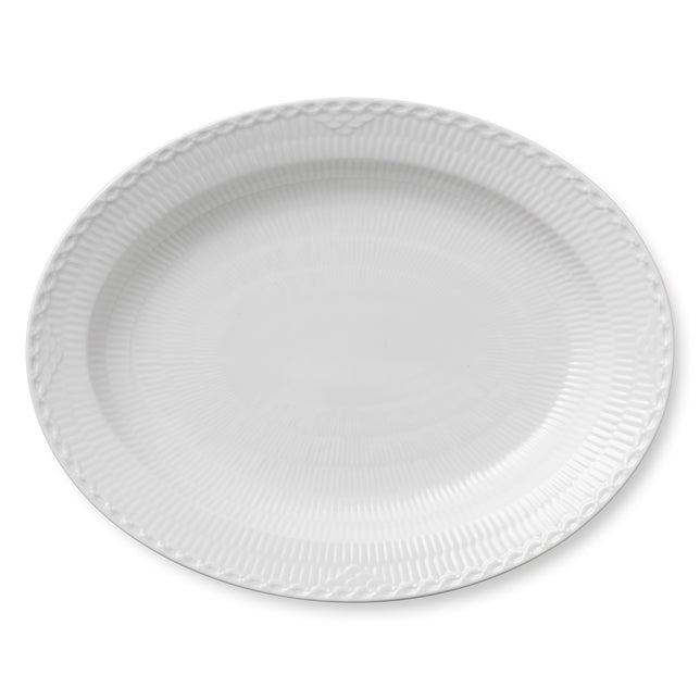 media image for white fluted half lace serveware by new royal copenhagen 1017292 6 295
