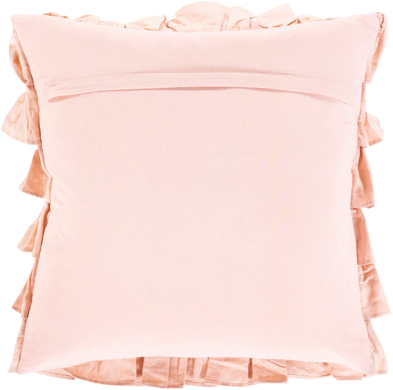media image for Ruffle RLE-003 Woven Pillow in Blush 249