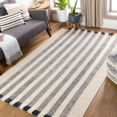 product image for Reliance Wool Black Rug Roomscene Image 73