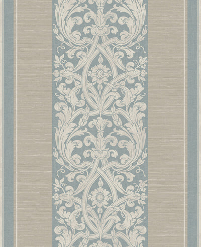 product image of Sample Gothic Stripes Wallpaper in Beige & Green 548