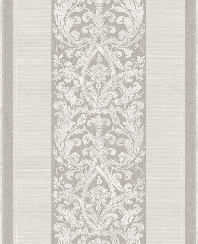 media image for Sample Gothic Stripes Wallpaper in Grey 253