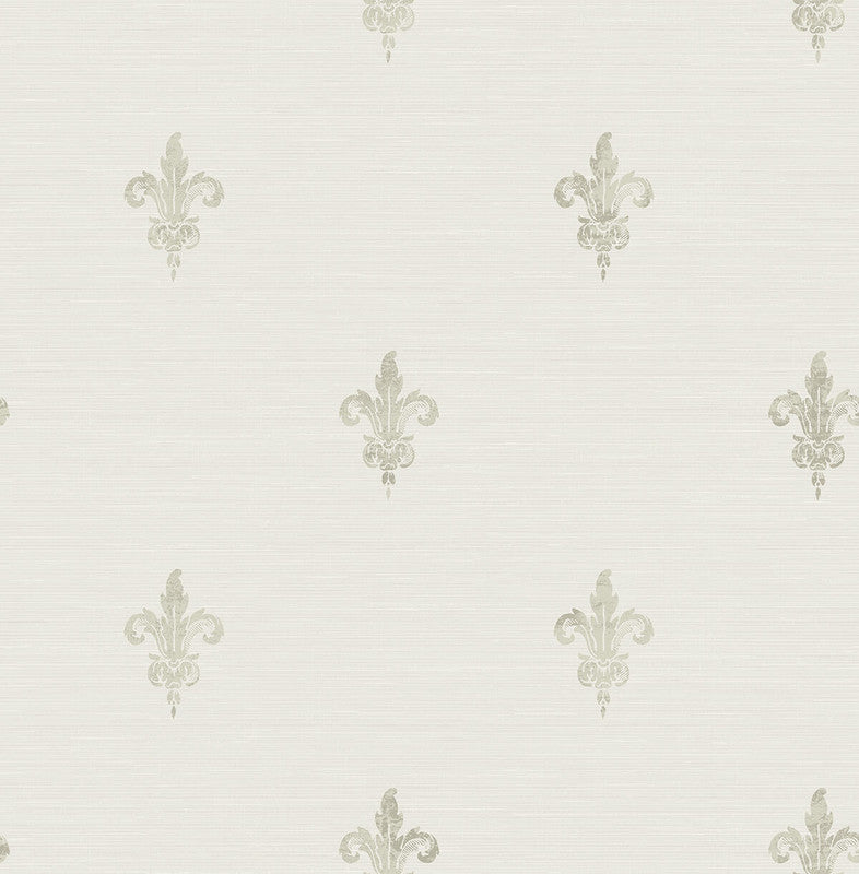 media image for French Lily Wallpaper in Grey 295