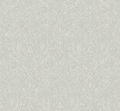product image of Sample Soft Damask Wallpaper in Grey 560