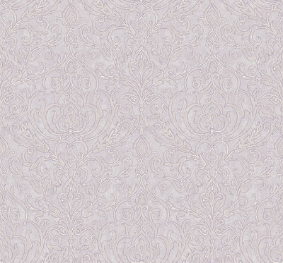 product image of Soft Damask Wallpaper in Light Purple 567