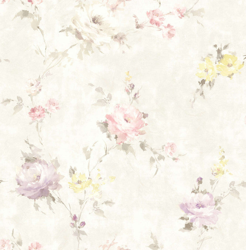 media image for Sample Spring Branch Wallpaper in Rose & Multi 272