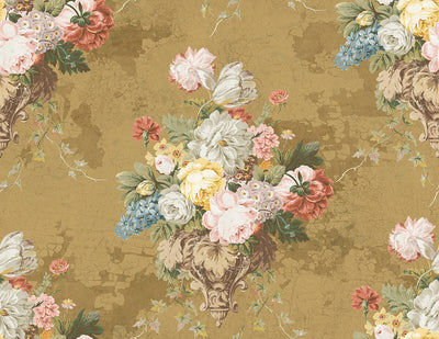 product image of Floral Bunch Wallpaper in Hazelnut Cream & Multi 512
