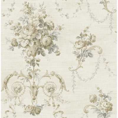 product image of Floral Tapestry Wallpaper in Beige & Grey 597