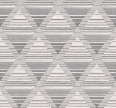product image of Sample Metallic Rhombus Wallpaper in Grey 568