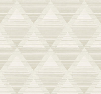 product image for Metallic Rhombus Wallpaper in Beige 77
