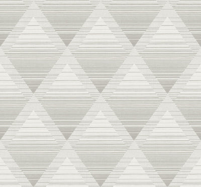 product image for Metallic Rhombus Wallpaper in Light Grey 16