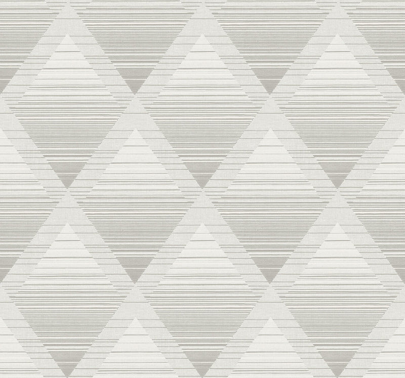 media image for Metallic Rhombus Wallpaper in Light Grey 292