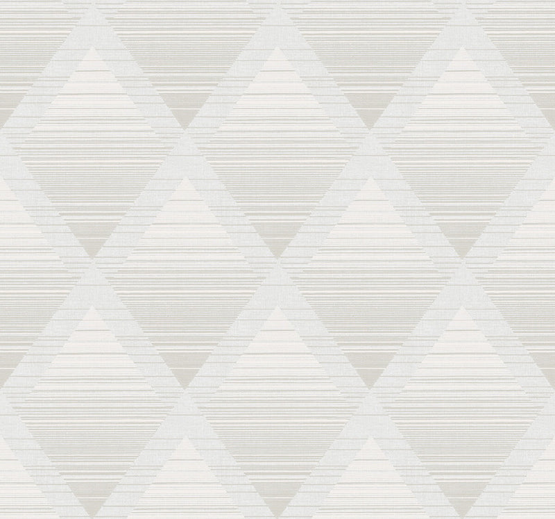 media image for Sample Metallic Rhombus Wallpaper in Off-White & Beige 212